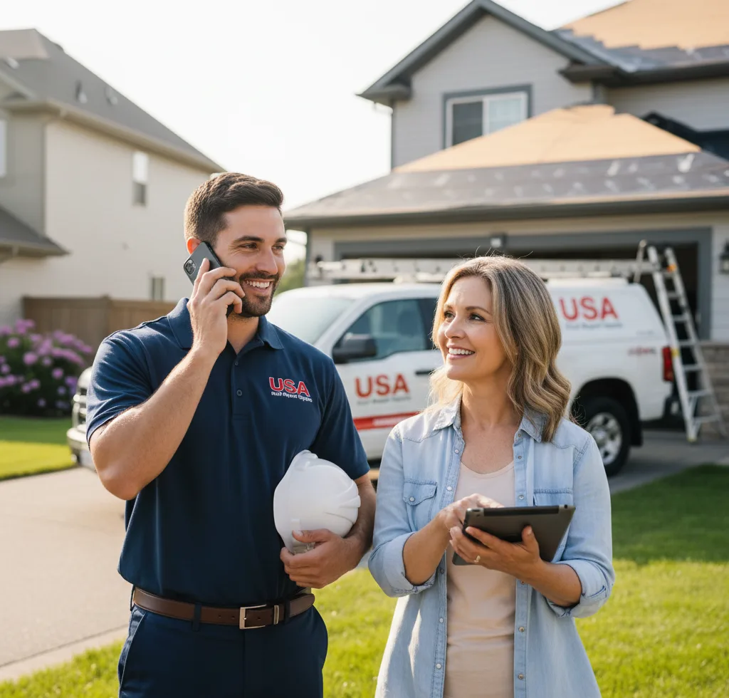 USA Roof Repair Experts customer support in Leipsic